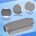 thumbnail image 4 of Cuerpo de conduit de PVC tipo C CKVIHAV de 1,5 pulgadas, paquete de 2, gris, 4 of 7