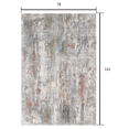 thumbnail image 2 of 7â€™ x 10â€™ Gray Abstract Pattern Area Rug, 2 of 8