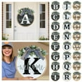 thumbnail image 4 of Rovga 2024 New Last Name Year Round Wreath 26 Letter Farmhouse Wreath With Wreath Bow Wreaths For Outside Hanger Decor Vintage Door Sign For Front Decor Y One Size, 4 of 4