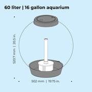 biOrb CLASSIC 60 Aquarium with Standard Light - 16 gallon, silver
