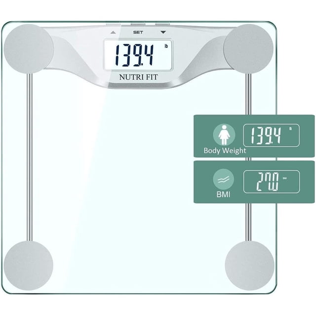 Digital Body Weight Bathroom Scale BMI, Accurate Weight Measurements Scale,Large Backlight Display a