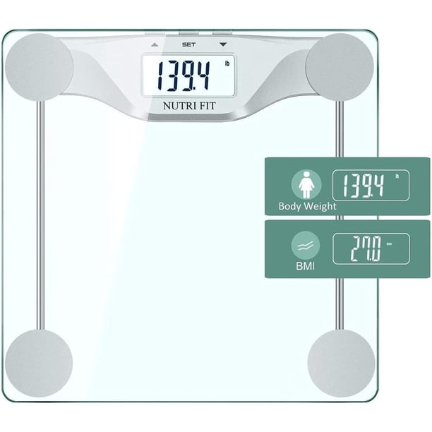 Digital Body Weight Bathroom Scale BMI, Accurate Weight Measurements Scale,Large Backlight Display a