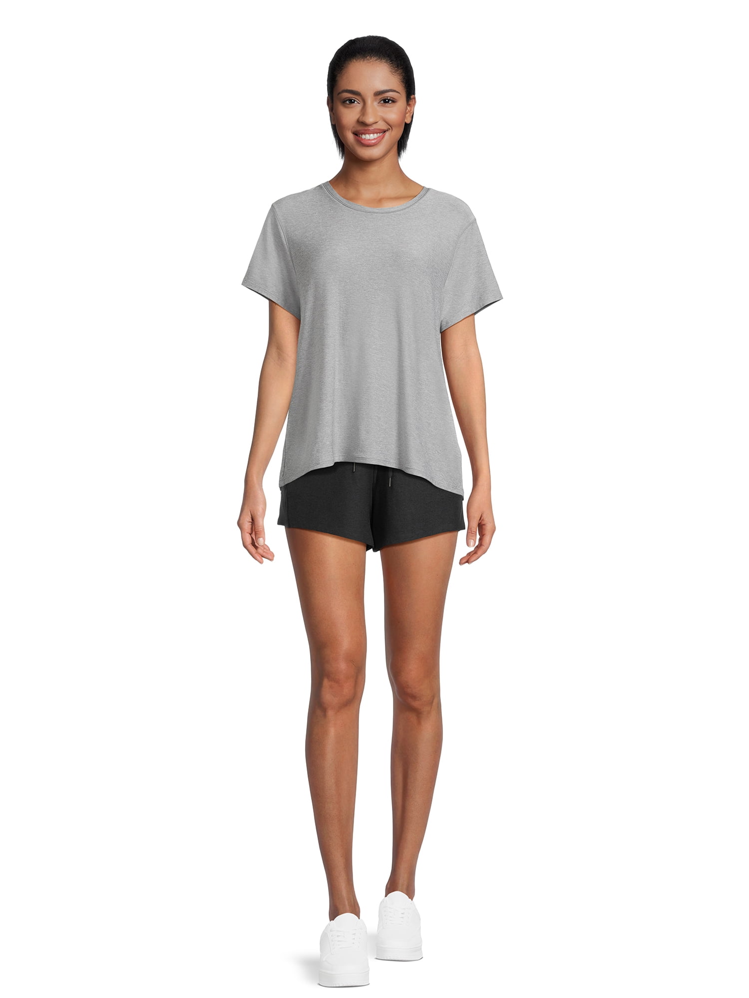 Athletic Works Women's and Women’s Plus Size ButterCore Soft Performance Gym Shorts, Sizes XS-4X