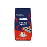 Lavazza Crema E Gusto Whole Bean Coffee Dark Roast 2lb Bag, Crema E Gusto, 2lb ,Authentic Italian, Blended and roasted in Italy, Full-bodied dark roast with creamy and full-bodied, with spices notes