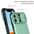 thumbnail image 4 of Case for Apple iPhone 11, Luxury Slide Lens Cover Shockproof Drop Protection Kickstand Holder Ultra Slim Lightweight Phone Case Cover for iPhone 11, Lightblue, 4 of 11