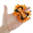 thumbnail image 4 of Unique Bargains 1 Pc Duckbill Clip Halloween Multi-layered Hair Clip for Women Orange Black, 4 of 5
