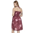thumbnail image 2 of HAPPY BAY Women's Beach Vacation Summer Holiday Smocked Tube Top Short Ruched Evening Dress Strapless Dresses for Women L-XL Maroon Floral, 2 of 6