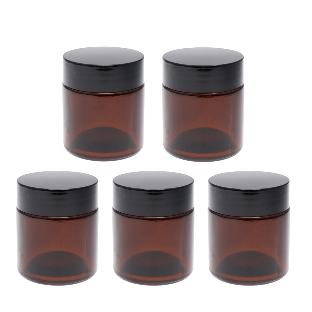 WHAMVOX  6 Pcs Cream Bottle Travel Toiletries Container Bottles Brown