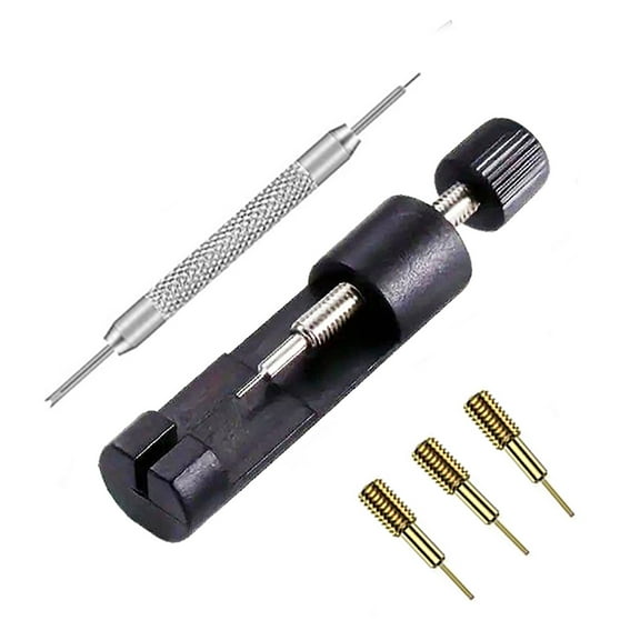 Watch Link Removal Kit, Tools to Adjust and Remove Bracelets, Pin Remover for Sizing Strap, Watch Band Adjustment Tool Kit with Extra Replacement