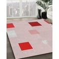 thumbnail image 2 of Ahgly Company Indoor Square Patterned Light Rose Pink Novelty Area Rugs, 3' Square, 2 of 6