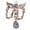 F, variant on Crystals Encrusted Wing Charm Crafting Component Sturdy Metal Materials for Fashion Creation