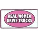 Les Vraies Femmes Conduisent des Camions Rose Plaque d'Immatriculation – image 2 sur 2