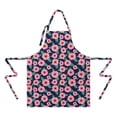 thumbnail image 2 of Pioneer Flower Floral Print Pattern Apron for Women and Men, Cotton Linen Waterproof with Pockets, Adjustable, 33x27 Inch for Kitchen, Gardening, BBQ, Salon, 2 of 6
