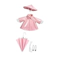 thumbnail image 2 of Divertido traje de ganso con impermeable que se ajusta a una estatua de 23 pulgadas. Accesorios de disfraz para el hogar. Rosa, 2 of 8