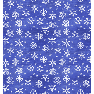 Small Snowflakes Fabric - Purple/Gray
