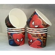 Marvel Ultimate Spider-Man Birthday Party Snack Cups Mini Popcorn Boxes 8 Ct