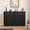 Black, variant on PYY 6-Drawer Farmhouse Dresser for Bedroom, 47" Wide Wooden Chest of Drawers with Ample Storage – Boho Style – Dark Brown
