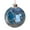 Dark Blue, variant on Holiday Sewing Snow Ball Ornament Plastic Clear Balls Xmas Hanging Ornament Seamstress Gift for Knitters Yarn Lovers