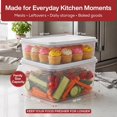 thumbnail image 2 of SIGNORA WARE 2-Pack 3L & 6.5L Food Storage Containers with Lids, White, 2 of 8