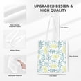 thumbnail image 4 of YFYANG Reusable Cotton Canvas Tote Shopping Bag, Plants Foliage Pattern Washable Portable Grocery Bag for Daily Travel, 4 of 8