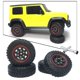 thumbnail image 5 of Paquete de 4 piezas de ruedas de goma Hugo 1:16 para XMYKC01CM Trucks Rojo con llave, 5 of 10
