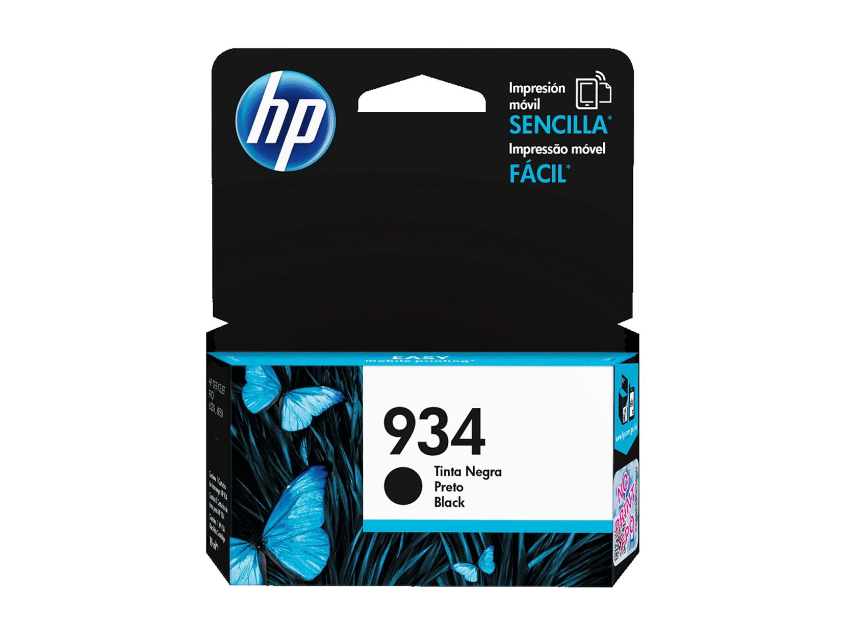 HP 934 Black Original Ink Cartridge, ~400 pages, C2P19AN#140