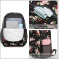 thumbnail image 4 of Pioneer Flower Floral Print Pattern 17" School Backpacks for Teens,Waterproof Oxford Fabric,S-Shape Padded Straps for School,Travel,Hiking,Camping, 4 of 5