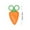 Orange, variant on Klds Safety Scissors - Fruit Shaped Craft Scissors with Round Tip & Protective Cover, Lightweight Easy-Grip Handles, Perfect for Paper Cutting, Art Projects, Sch00l & Kindergarten Activities