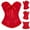 Red, variant on Womens Retro Corsets Bustier Floral Shapewear Lace Up Camisole Print Sleeveless Corset Tops for Juniors
