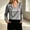 Gray, variant on Women Blouse Sevevn V Neck Regular Fit Elegant Smooth Satin Fabric Pleated Shoulder Long Sleeve Work Top For Office Business Casual Occasions