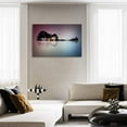 thumbnail image 6 of HFDF Large Abstract Guitar Island Canvas Wall Art Modern Music Patgs Abstract Tree Patg Prts Music Lover Home Decor for Livg Room Ready to Hang 18x12inch Framed, 6 of 6