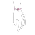 thumbnail image 2 of Bling Jewelry Womens My Loving Wife Engraving Heart Charm Multi Bead Bracelet Pink Leather Sterling Silver Clasp, 2 of 4