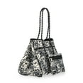 thumbnail image 3 of No Boundaries Women's Neoprene Beach Tote Bag, Black/White, 3 of 6