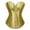 #2 Gold, variant on Shapewear Tummy Control, Women'S Overbust Sweetheart Lace Up Plastic Bones Corset Bustier Top Black Corset Vintage Satin Underbust Corset Party Cosplay (#2 Gold, XL)