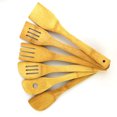 thumbnail image 1 of Juego de utensilios de cocina con pala de bambú ecológico, 1 of 5