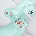 thumbnail image 2 of Xuanlur 4 in 1 Rocking Horse for Toddlers 1-3 Years, Ride Unicorn, Rocking Animal w/Realistic Sound, Ride on Horse Toys w/Detachable Balance Board, Push Handle, Backrest and Balance Board, Blue Pro, 2 of 6