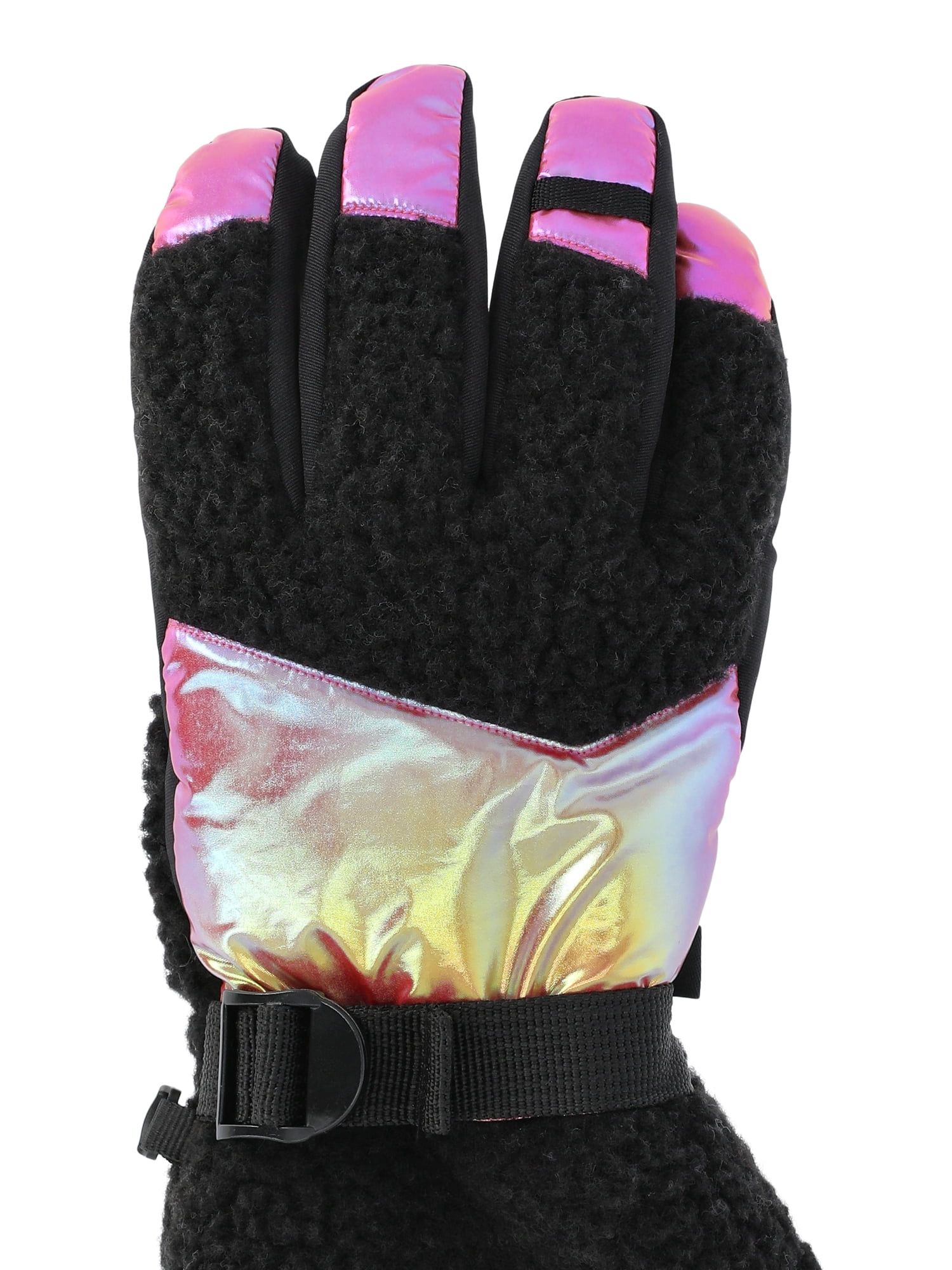 Ozark Trail Girls Plush Ski Gloves, Sizes S-XL