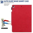 thumbnail image 7 of Dteck iPad 9.7 Case 2018/2017 iPad 6th Generation Case / iPad 5th Generation Case / iPad Air 2 Case / iPad Air Case, Multi-Angle Viewing Stand PU Leather Cover with Pocket,Pure Red, 7 of 7