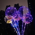 thumbnail image 3 of 12 Bobo LED Balloons Light Up Transparent Bubble Balloon Birthday Party Decor + Sticks (Batteries Included), 3 of 3