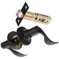 thumbnail image 1 of BESTYASH Silent Matte Black Privacy Door Lever with Lock Keyed Entry for Home Use, 1 of 8