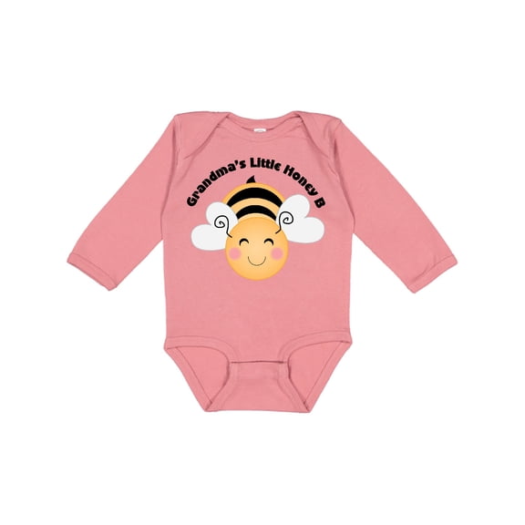 Inktastic Grandma's Little Honey Bee Boys or Girls Long Sleeve Baby Bodysuit
