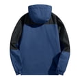 thumbnail image 3 of Dresfit Rain Jacket for Men with Hood Windproof Hooded Windbreaker Jacket 2026 Summer Long Sleeve Zip Up Travel Raincoat Big and Tall Packable Raincoats L, 3 of 7