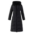 IROINNID Puffer Jacket for Women Winter Warm Long Quilted Coat Hooded