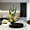 A, variant on HCBY Black Flower Arrangement Vase, Floral Frog Needle Holder, Ikebana Vessel With Flower Straightening Tool, Shallow Round Plastic Flower Pot For Home Floral Art