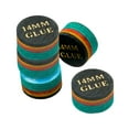 thumbnail image 3 of jinwen 5 Pieces Pool Cue Tips 14mm Glue on Multiple Layer Repair Billiards Cue Tips H, 3 of 9
