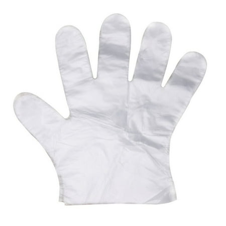 

100 PCS Disposable Plastic Gloves Transparent Food Handling Cooking Gloves