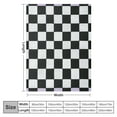 thumbnail image 4 of PRATYUS  Checkerboard Blanket Geometric Checkered Plaid Pattern Black and White Throw Blanket Decor Cozy Warm for Home Bedroom Sofa Office White, 4 of 6