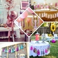 thumbnail image 5 of Efavormart 5 PCS Pre-Tied Metallic Foil Fringe Tassel Garland, Tinsel Curtain for Photo Backdrop Party Decoration - Dusty Rose, 5 of 11