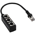 thumbnail image 1 of RJ45 Ethernet Splitter Cable, vienon RJ45 Y Splitter Adapter 1 to 3 Port Ethernet Switch Adapter Cable for CAT 5 / CAT 6 LAN Ethernet Socket Connector Adapter Cat5 Cat6 Cable Adapter, 1 of 5