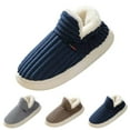 thumbnail image 4 of Oyedens House Shoes for Women Men Fuzzy Bedroom Booties Slippers Indoor Outdoor Winter Warm Furry Shoes, 4 of 5